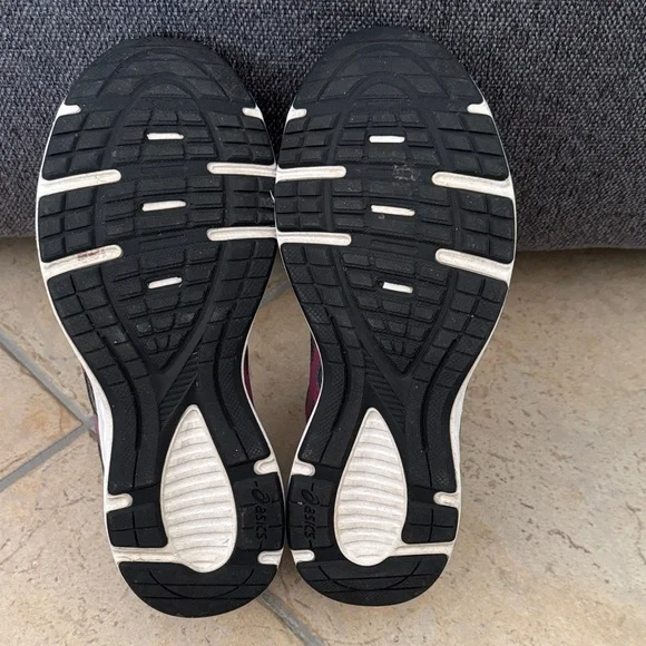 ASICS Women's Charcoal and Fuchsia Athletic Shoes - Picture 3 of 3